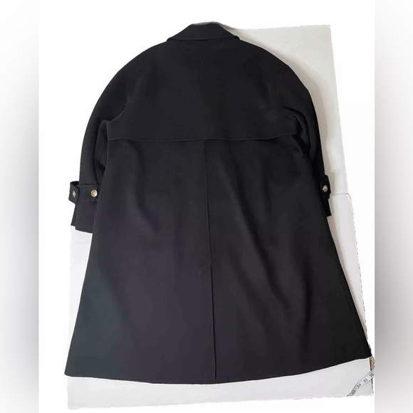 Nap Loungewear Double Breasted Wool Cashmere Coat XL Ornate Buttons Missing Belt - Picture 2 of 13